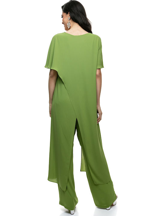 Damen Grün Set mit Hose in Lockerer Passform