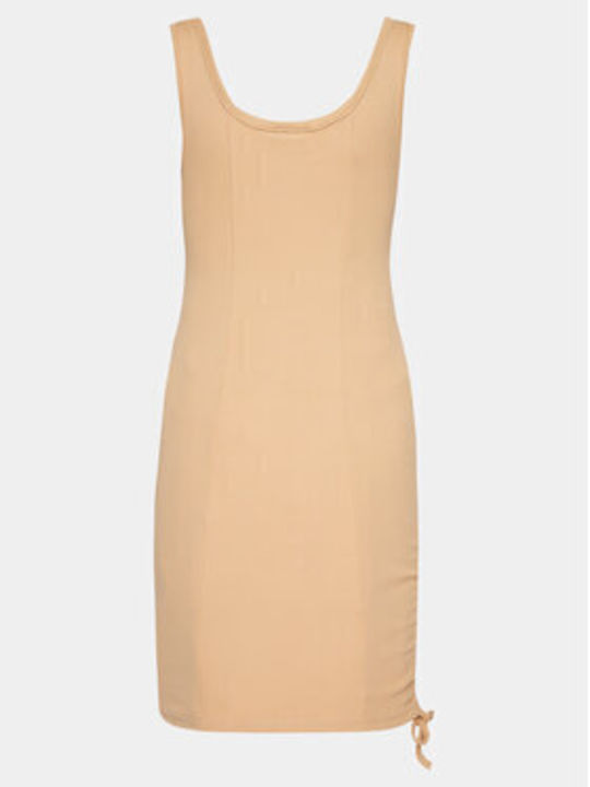 Karl Kani Sommer Mini Kleid Beige