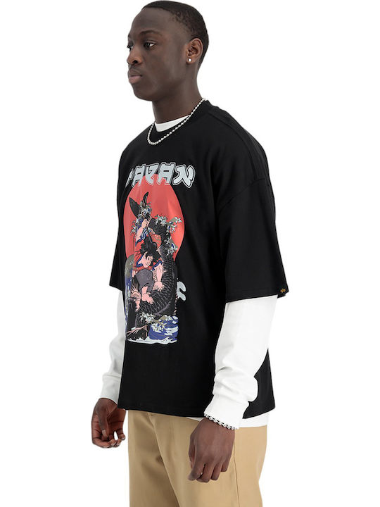 Japan Warrior T-shirt Μαυρο