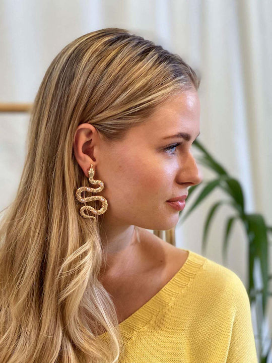 Achilleas Accessories Обици с Камъни