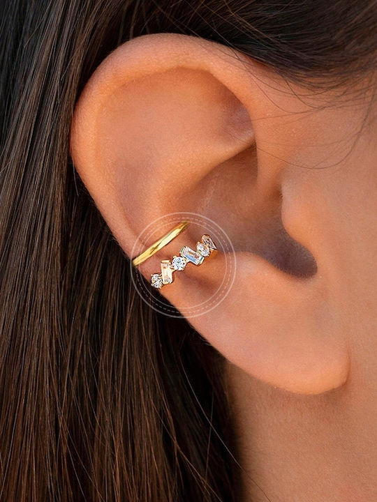 Copper Earrings Fashionable Classic K12 Gold
