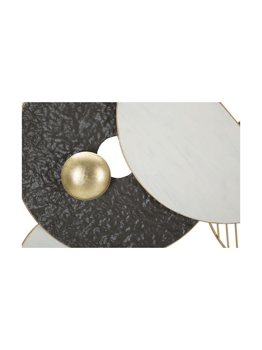 Mauro F Geometric Wall Decor Element Made of Metal 70.5x5.7x59.1cm