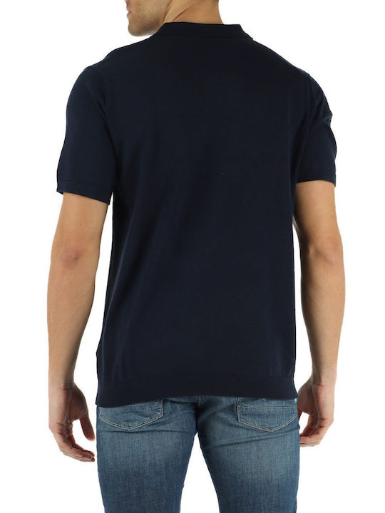Polo Kurzarmbluse Blue