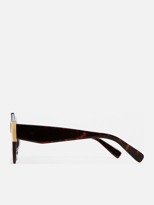 Kaleos Women's Sunglasses with Brown Plastic Frame and Brown Lens Foote 2