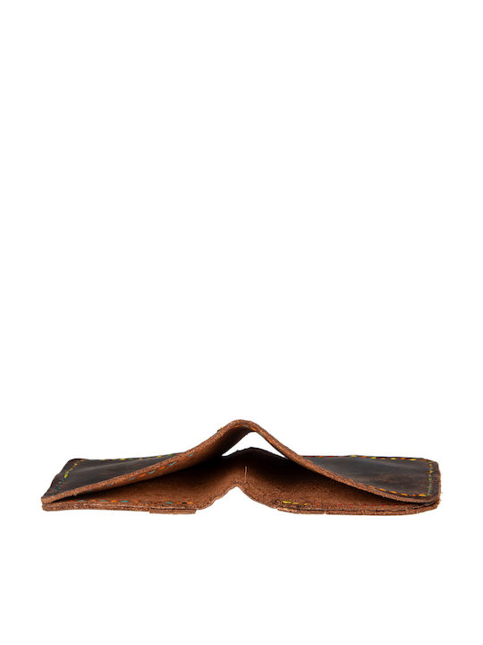 Small Leather Women's Wallet Cards Brown