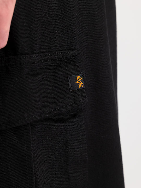 Ανδρικό Παντελόνι Τζιν με Loose Baggy Εφαρμογή Black