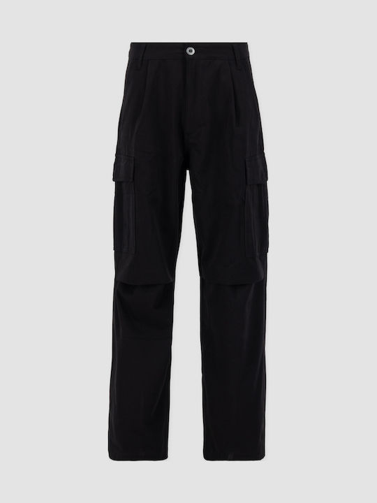 Ανδρικό Παντελόνι Τζιν με Loose Baggy Εφαρμογή Black