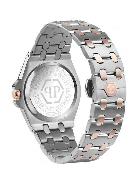 Philipp Plein Damen Uhr mit Weiß Metallarmband