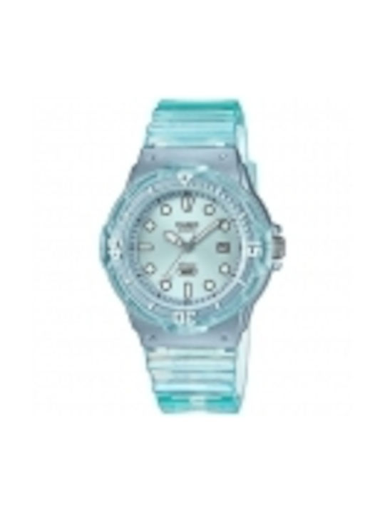 Casio Ladies Collection Ρολόι με Μπλε Καουτσούκ Λουράκι