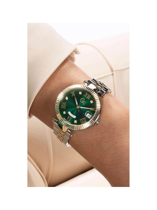 GC Watches Uhr mit Grün Metallarmband