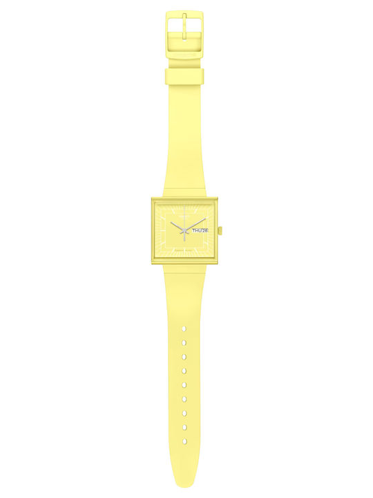 Swatch Swatch Women's Watch with Yellow Rubber Strap