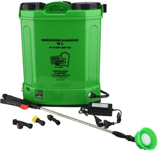 Pulverizator cu presiune 12V cu Baterie 8Ah cu Capacitate 16lt 5.5bar