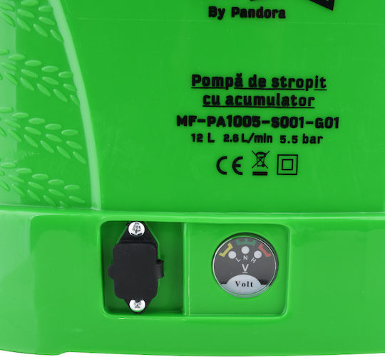 Pulverizator cu presiune 12V Baterie cu Capacitate 12lt 5.5bar