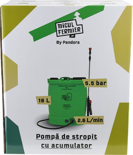 Drucksprüher 12V mit Batterie 8Ah mit Kapazität 18Es 5.5bar