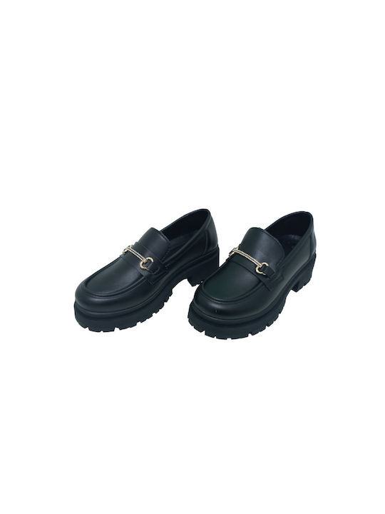 Plato Women's Loafers in Black Color