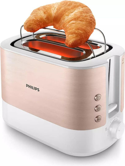 Philips Viva Collection Toaster 2 Schlitze 1050W Rosa