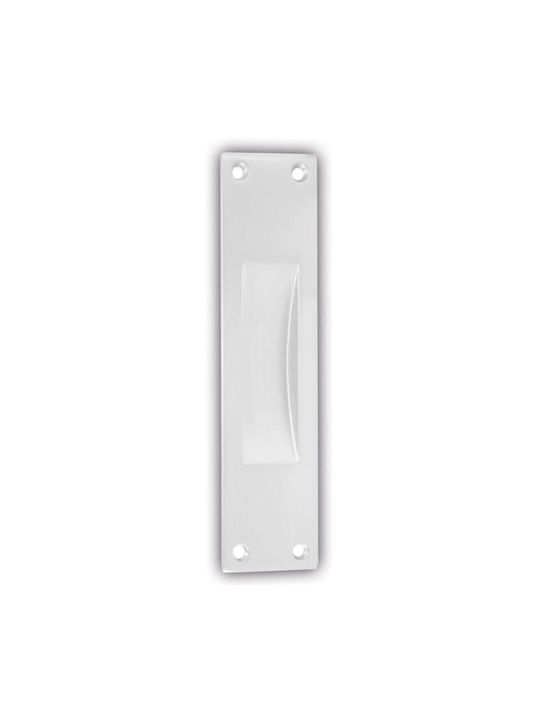 Perfect Handles Χούφτα Πόρτας με Οπή Ασημί 232