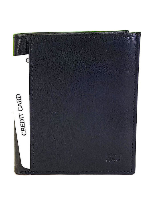 Leather Wallet / Card Holder Rcm Z15-black Black