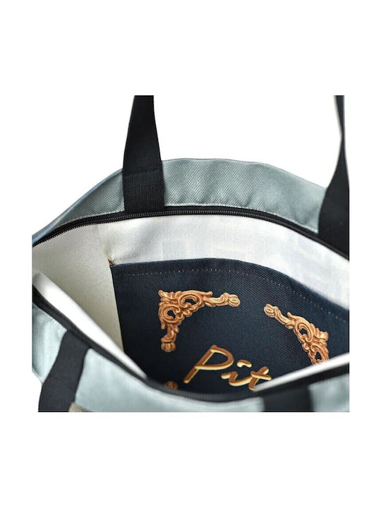 Shoulder Bag Artist Pitex Velvet with Zipper and Pocket - Van Gogh Almond (40x40x10 Cm) Tbm01130 Artist Pitex
