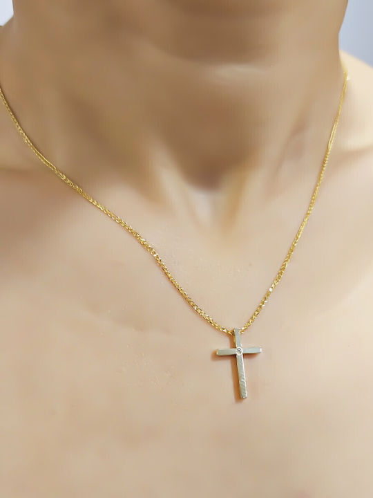 Katsigiannis Women's Gold Cross 14K with Chain