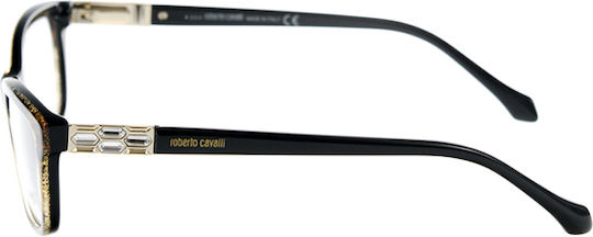 Roberto Cavalli Garnet Women's Acetate Prescription Eyeglass Frames Black RC8685315140