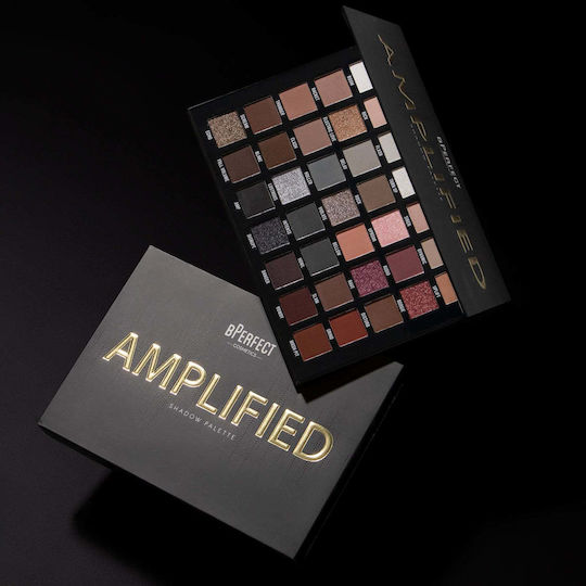 BPerfect Cosmetics Палитра със Сенки за Очи Матов в Твърда Форма Bperfect Amplified Palette 52гр