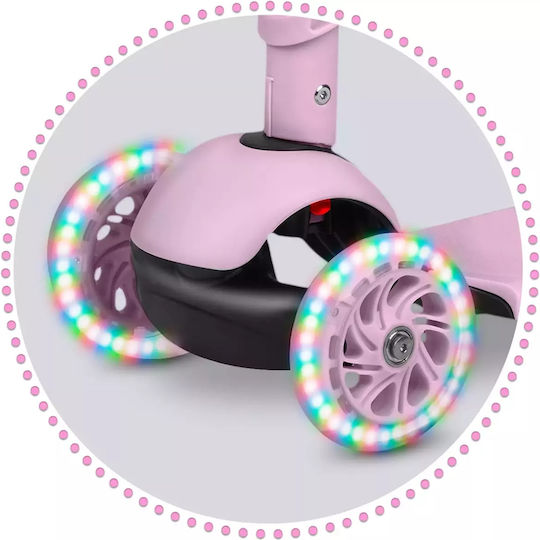 Ricokids Παιδικό Πατίνι Buggy Τρίτροχο με Κάθισμα Ροζ