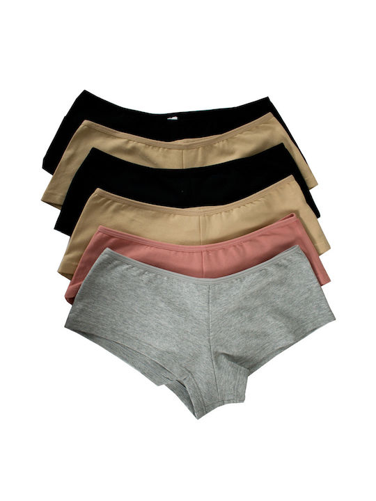 Bonito Baumwolle Damen Boxer MultiPack