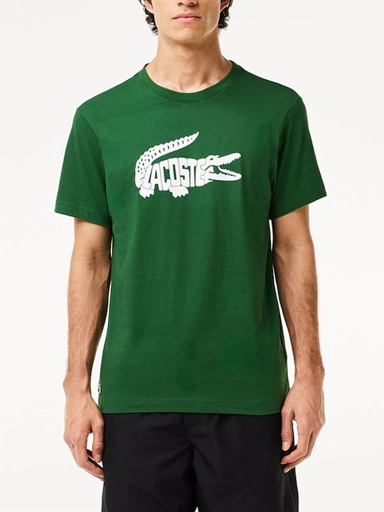 Lacoste T-shirt Bărbătesc cu Mânecă Scurtă Verde