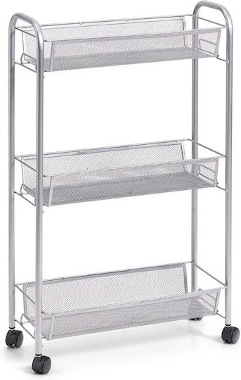 Zeller Metallisches Küchengestell Mit 3 Ebenen Grau 44x17x70,5cm