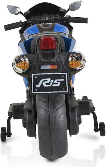 Kids Motorbike Inspired BO Painting Electric 12 Volt Blue