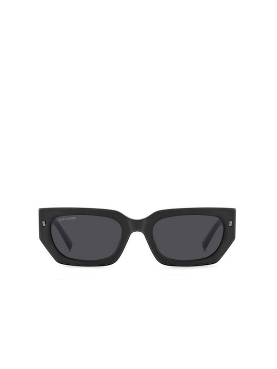 Dsquared2 Women's Sunglasses with Black Plastic Frame and Black Lens ICON 0017/S 003IR