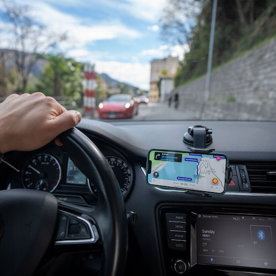 Spacecase Spacecase Sc15 Universal Suport Auto pentru Telefon cu cârlige reglabile Neagră