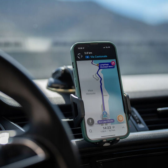 Spacecase Spacecase Sc15 Universal Suport Auto pentru Telefon cu cârlige reglabile Neagră