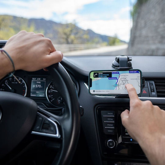 Spacecase Spacecase Sc15 Universal Suport Auto pentru Telefon cu cârlige reglabile Neagră