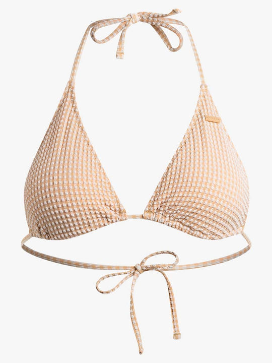 Triangle Bikini Top Tiki Tri with Adjustable Straps Beige