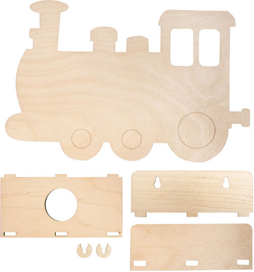 Rayher Kinder Dekoratives Hängendes Weiß aus Holz Zug 29x18.3x7.5εκ.