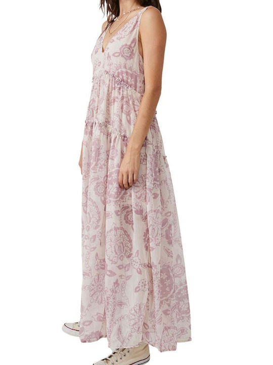 Free People Julianna Maxi рокля OB1640611-BONE Рокля за жени