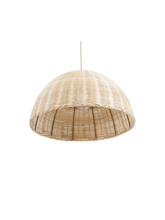 GloboStar Montana Deckenleuchte Beiges Boho Raster mit Lampenbirnensockel E27 50x25x25cm
