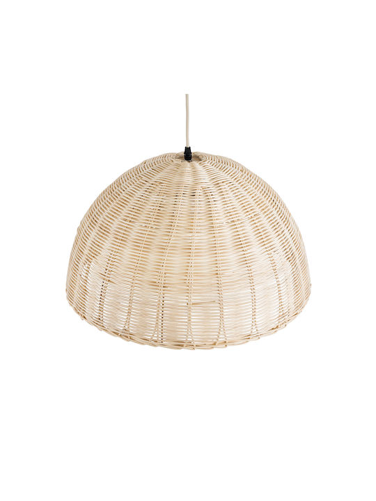 GloboStar Montana Deckenleuchte Beiges Boho Raster mit Lampenbirnensockel E27 50x25x25cm