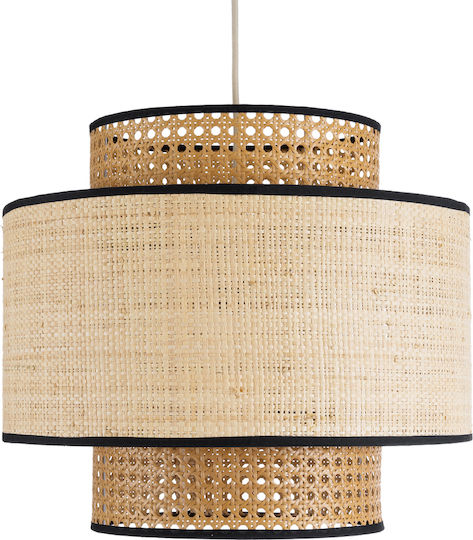 GloboStar Bravado Brown Boho Grid Pendant Ceiling Light with E27 Socket 40x35x35cm