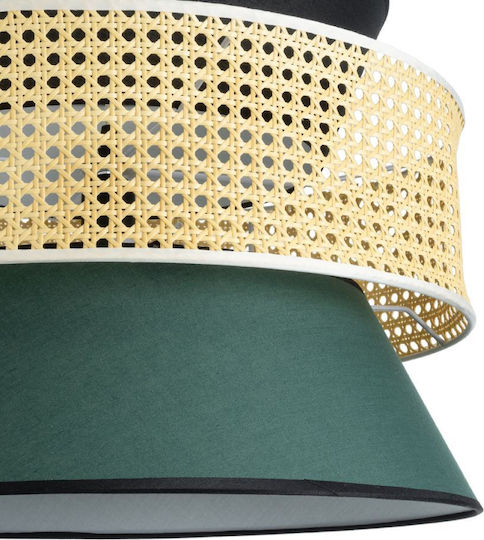 GloboStar Saige Lumini Suspendate Verde Boem Rețea cu Bază de Bec E27 50x36x36cm