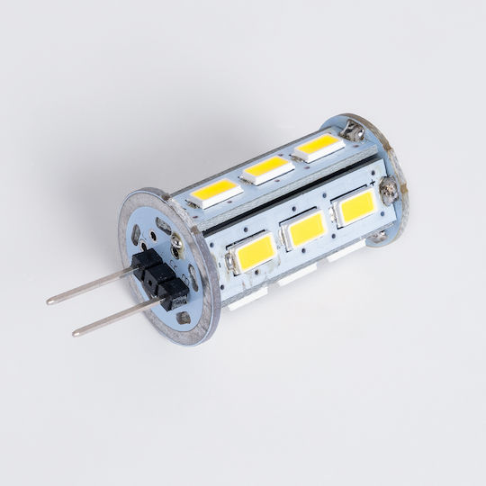 GloboStar LED-Lampe 5W für Fassung G4 Kühles Weiß 600lm Dimmbar