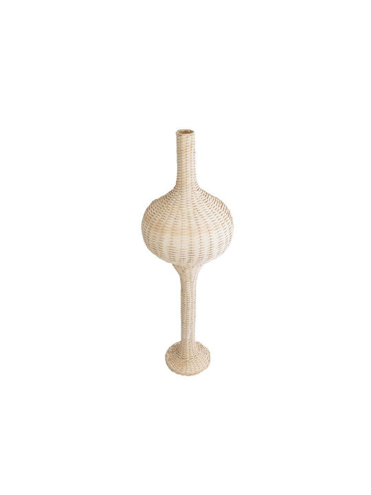 GloboStar Aladdin Stehleuchte H120xB40cm. mit Fassung für Lampe E27 Beige