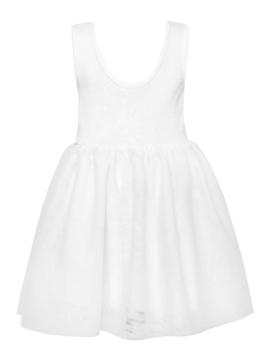 Two In A Castle Kids Dress Tulle WHITE