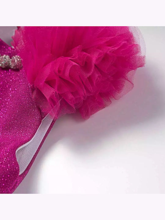 Kinderkleid Tüll Fuchsia