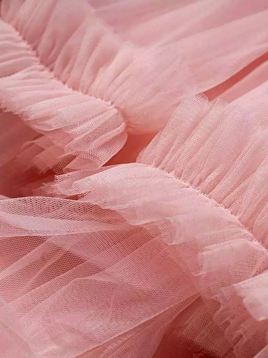 Детска Рокля Тюл Обикновени Pink