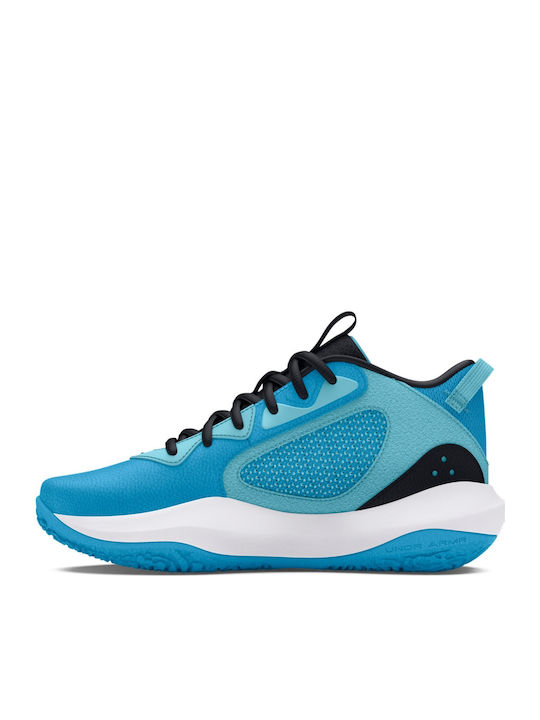 Lockdown 6 Kids Sports Shoes Basketball with Laces Blue