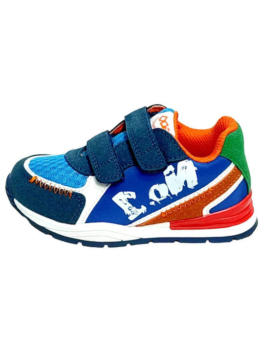 Giardino D'Oro Kids Sneakers with Scratch Blue