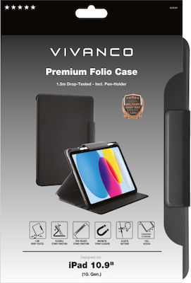 Vivanco Flip Cover Silicone Black iPad 10.9 (10th gen) 63598